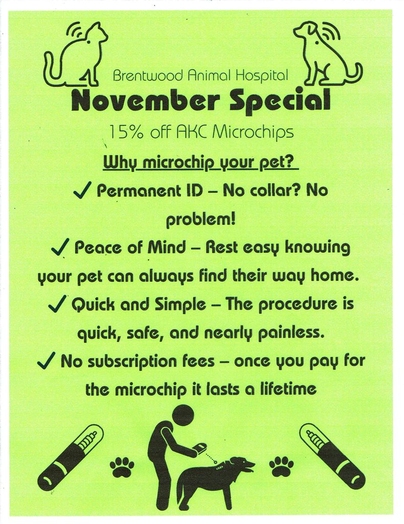 15% off AKC Microchips